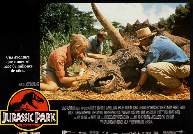 Jurassic Park - Cartes de lobby - Laura Dern, Joseph Mazzello, Sam Neill