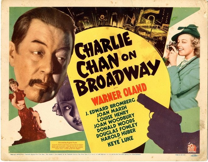 Charlie Chan on Broadway - Lobbykaarten