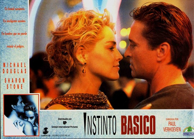 Basic Instinct - Lobbykaarten - Sharon Stone, Michael Douglas