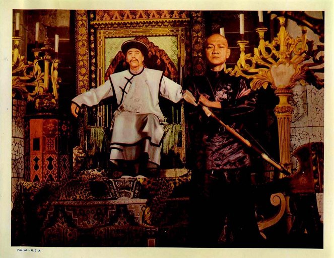 Die Folterkammer des Dr. Fu Man Chu - Lobbykarten - Christopher Lee
