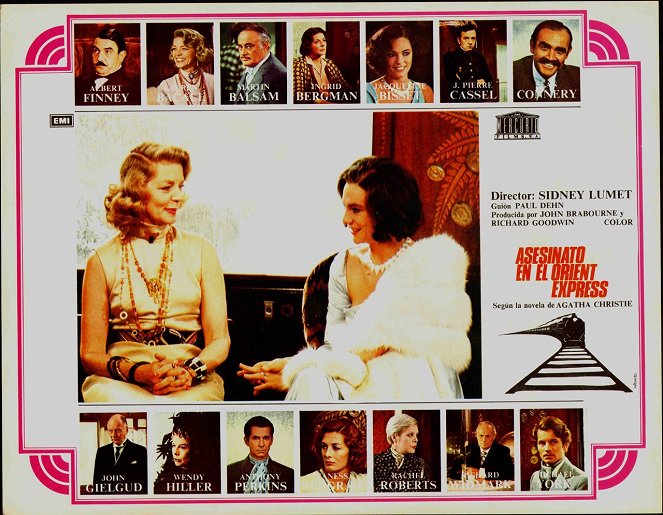 Murder on the Orient Express - Lobby Cards - Lauren Bacall, Jacqueline Bisset