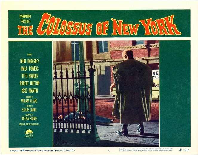 The Colossus of New York - Lobby Cards
