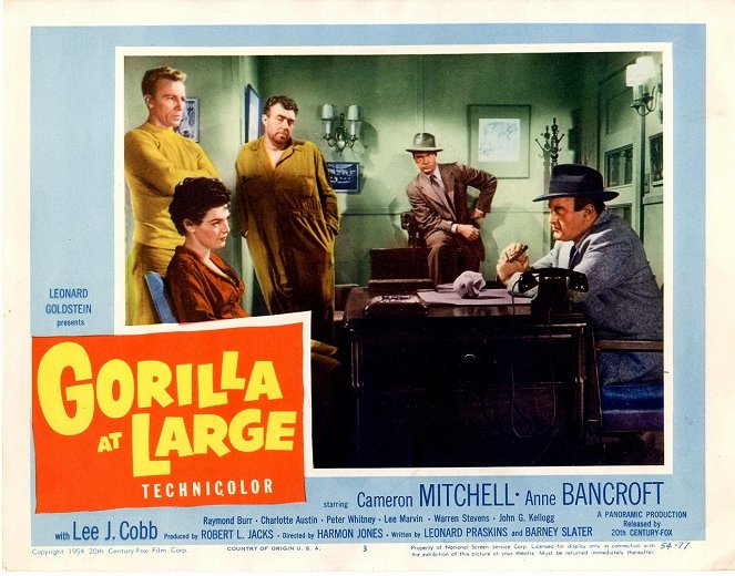 Gorilla at Large - Lobby Cards