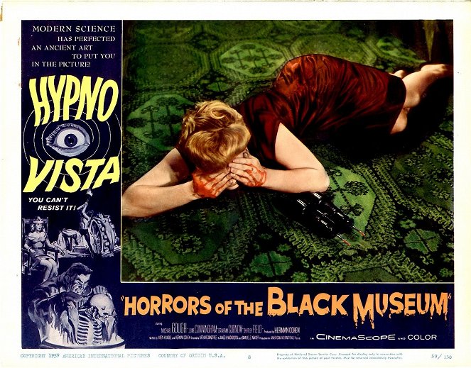 Horrors of the Black Museum - Lobbykaarten - June Cunningham