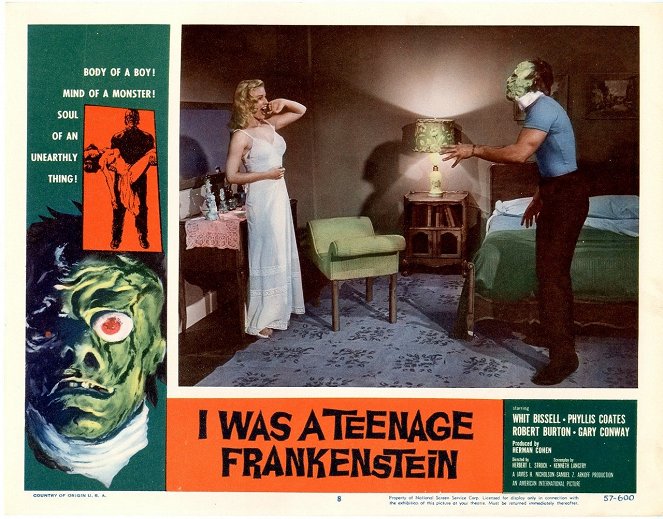I Was a Teenage Frankenstein - Lobbykaarten
