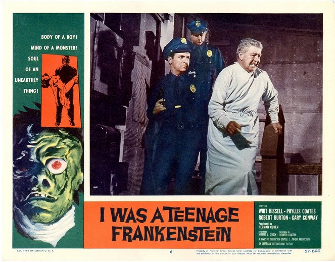 I Was a Teenage Frankenstein - Lobby karty