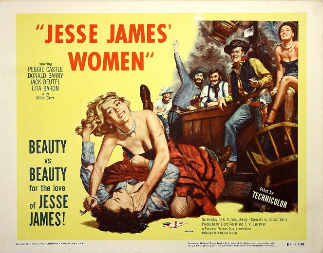 Les Femmes de Jesse James - Cartes de lobby