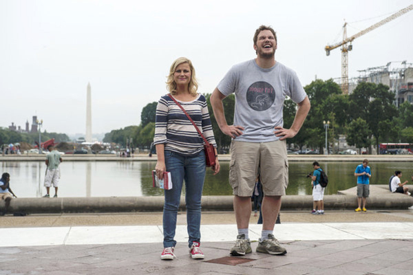Odbor městské zeleně - Ms. Knope Goes to Washington - Z filmu - Amy Poehler, Chris Pratt