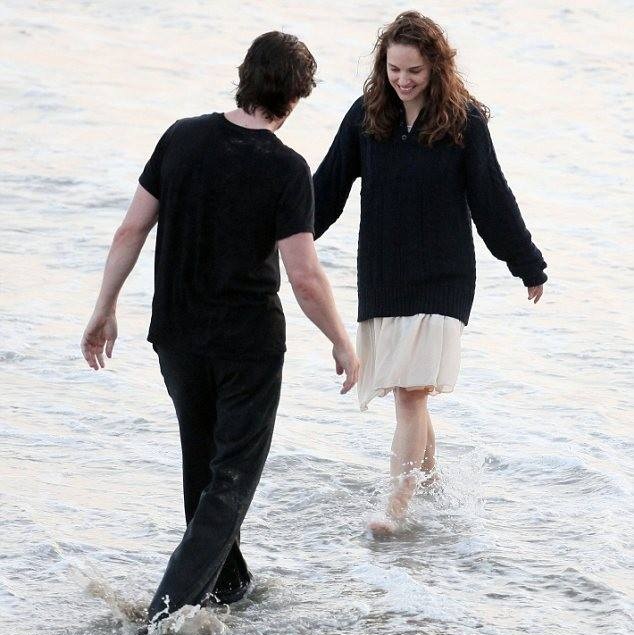 Rytíř pohárů - Z nakrúcania - Christian Bale, Natalie Portman
