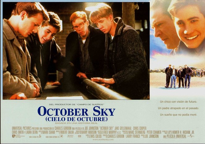 Ciel d'octobre - Cartes de lobby - William Lee Scott, Jake Gyllenhaal, Chris Owen, Chad Lindberg