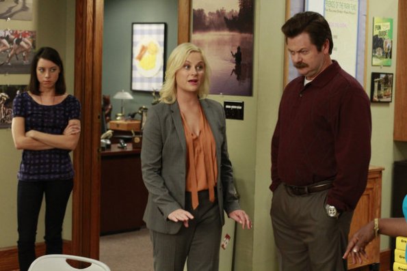 Parks and Recreation - Season 4 - I'm Leslie Knope - Photos - Aubrey Plaza, Amy Poehler, Nick Offerman