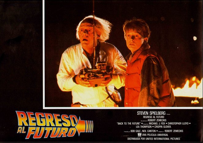 Powrót do przyszłości - Lobby karty - Christopher Lloyd, Michael J. Fox