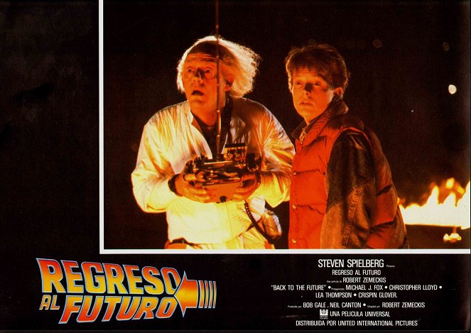 Retour vers le futur - Cartes de lobby - Christopher Lloyd, Michael J. Fox