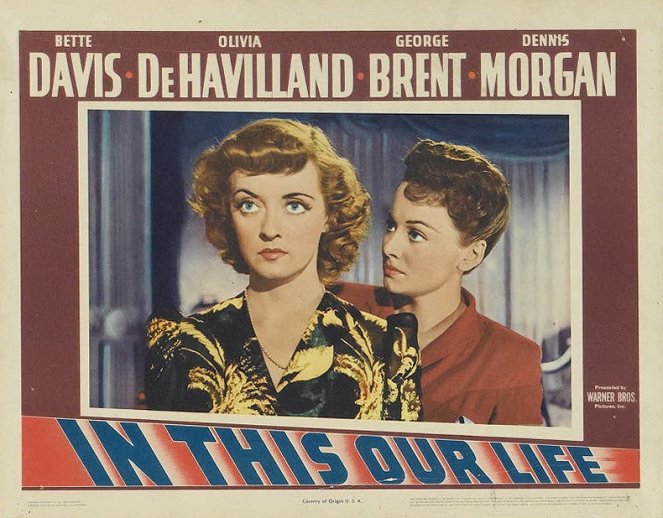 In This Our Life - Cartões lobby - Bette Davis, Olivia de Havilland