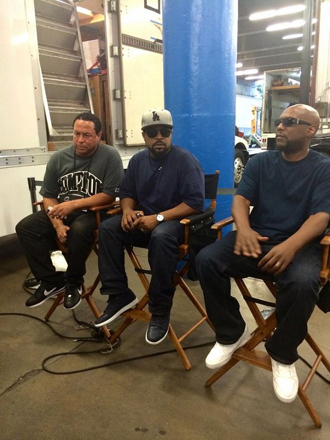 Straight Outta Compton - Z nakrúcania - DJ Yella, Ice Cube, MC Ren