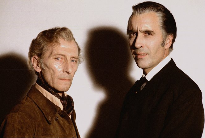 Drácula 73 - Promoción - Peter Cushing, Christopher Lee