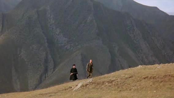 El prisionero de las montañas - De la película