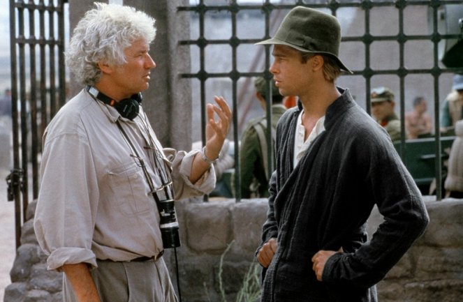 Sedm let v Tibetu - Z natáčení - Jean-Jacques Annaud, Brad Pitt