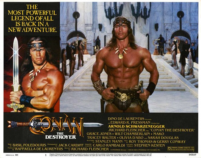 Conan the Destroyer - Lobbykaarten - Arnold Schwarzenegger