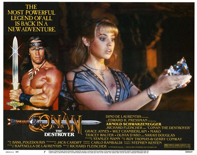 Conan, der Zerstörer - Lobbykarten - Olivia d'Abo