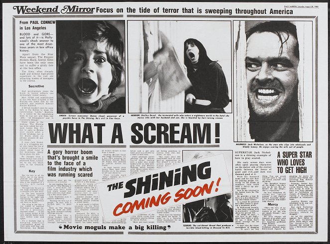The Shining - Lobbykaarten - Danny Lloyd, Shelley Duvall, Jack Nicholson