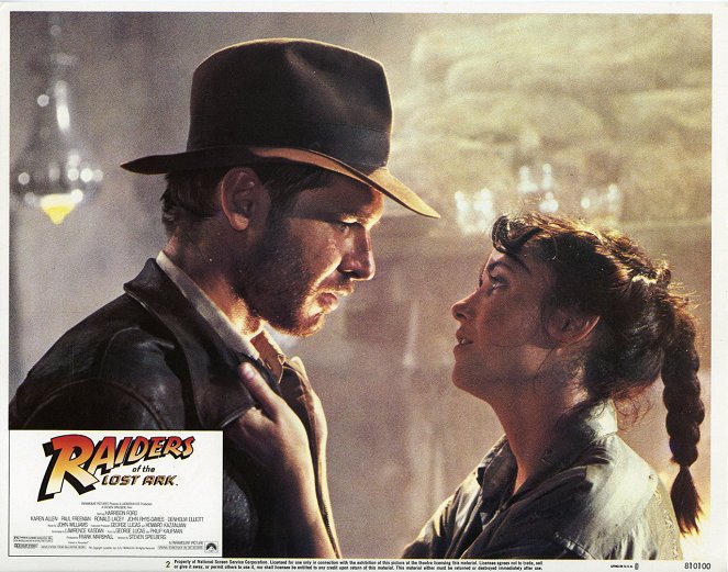 Indiana Jones et les Aventuriers de l'Arche perdue - Cartes de lobby - Harrison Ford, Karen Allen