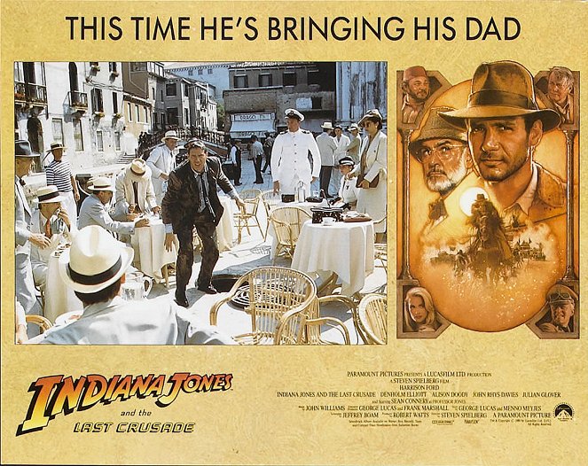 Indiana Jones and the Last Crusade - Lobbykaarten - Harrison Ford