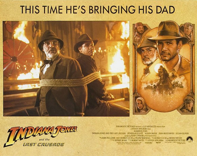 Indiana Jones e a Grande Cruzada - Cartões lobby - Sean Connery, Harrison Ford