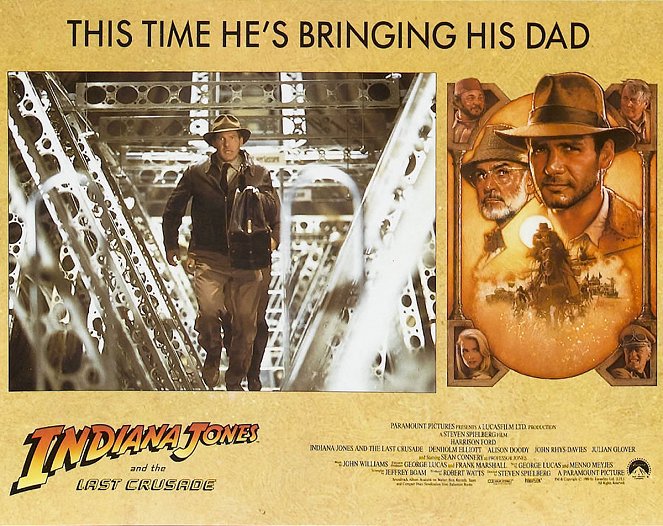 Indiana Jones and the Last Crusade - Lobby Cards - Harrison Ford