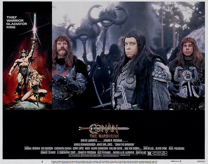 Conan the Barbarian - Lobbykaarten - James Earl Jones, Sven-Ole Thorsen