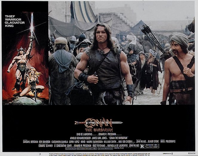 Conan Barbaari - Mainoskuvat - Arnold Schwarzenegger, Gerry Lopez