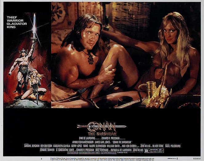 Conan - Der Barbar - Lobbykarten - Arnold Schwarzenegger, Sandahl Bergman