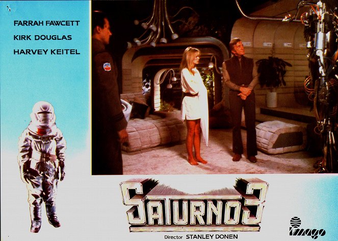 Saturn City - Lobbykarten - Farrah Fawcett, Kirk Douglas