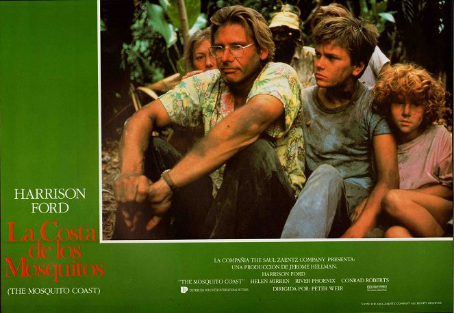 The Mosquito Coast - Lobby karty - Harrison Ford, River Phoenix