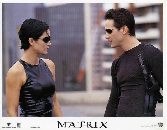 Matrix - Cartes de lobby - Carrie-Anne Moss, Keanu Reeves