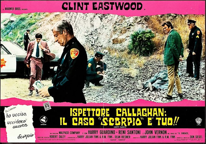 L'Inspecteur Harry - Cartes de lobby - Reni Santoni, Clint Eastwood