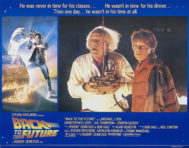 Powrót do przyszłości - Lobby karty - Christopher Lloyd, Michael J. Fox