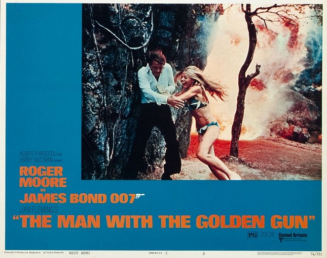 The Man with the Golden Gun - Lobbykaarten - Roger Moore, Britt Ekland