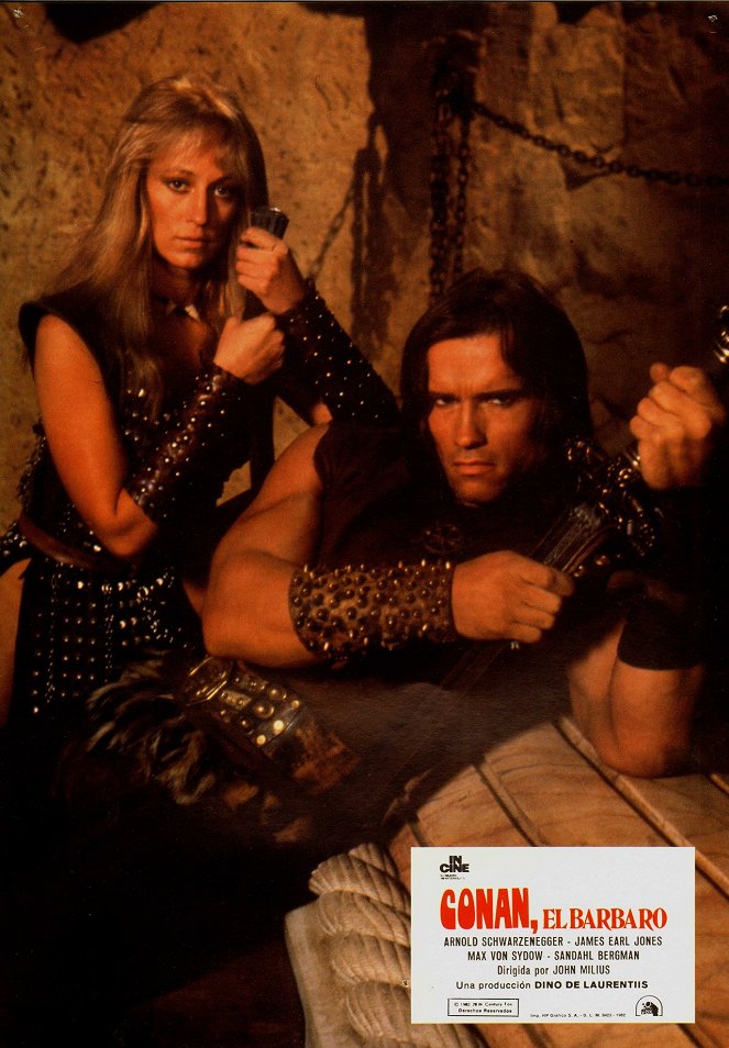 Conan le barbare - Cartes de lobby - Sandahl Bergman, Arnold Schwarzenegger