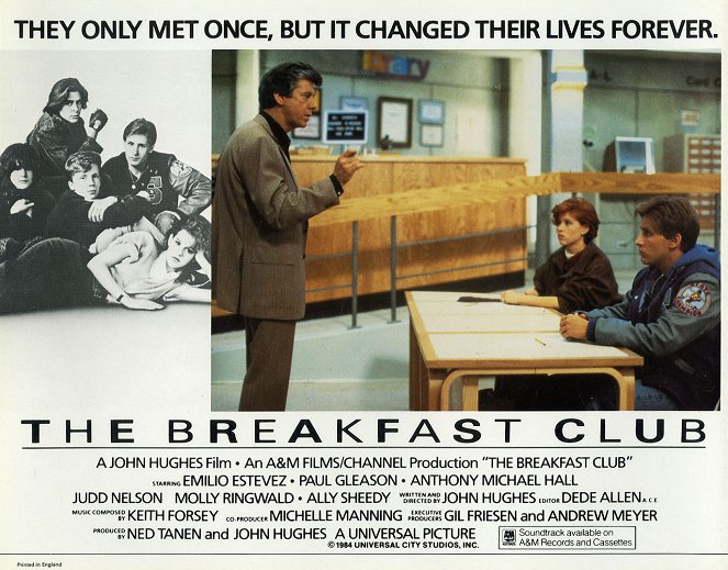 The Breakfast Club - Cartes de lobby - Paul Gleason, Molly Ringwald, Emilio Estevez