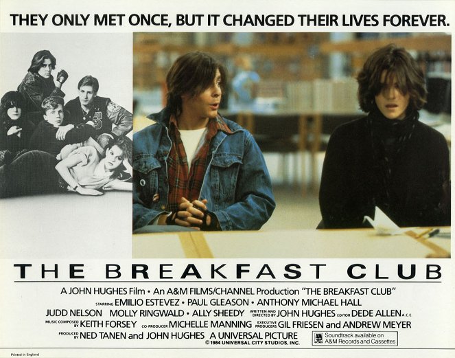The Breakfast Club - Cartes de lobby - Judd Nelson, Ally Sheedy