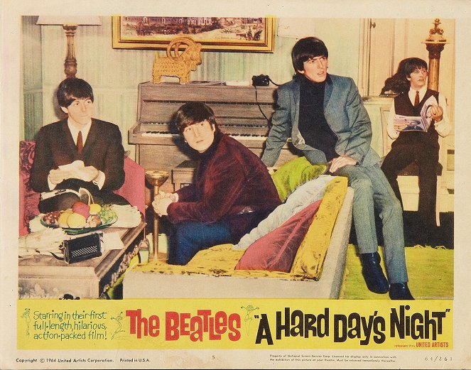 A Hard Day's Night - Lobbykaarten - Paul McCartney, John Lennon, George Harrison, Ringo Starr