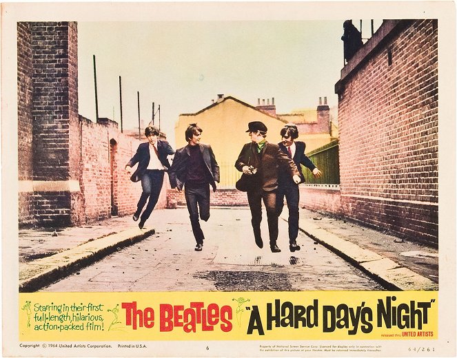 Noc po ciężkim dniu - Lobby karty - Paul McCartney, George Harrison, Ringo Starr, John Lennon