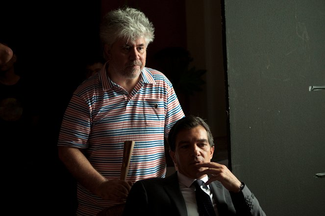 A Pele que Habito - De filmagens - Pedro Almodóvar, Antonio Banderas