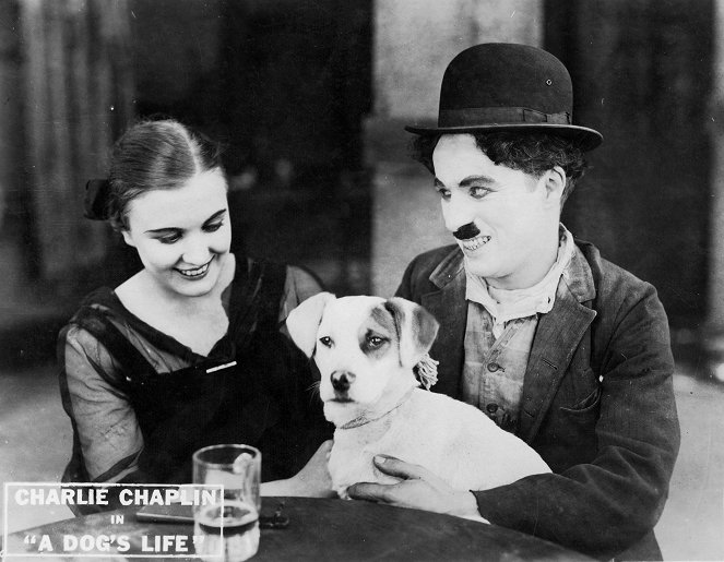 Vida de perro - Fotocromos - Edna Purviance, Charlie Chaplin