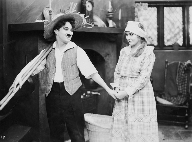 Psí život - Z filmu - Charlie Chaplin, Edna Purviance