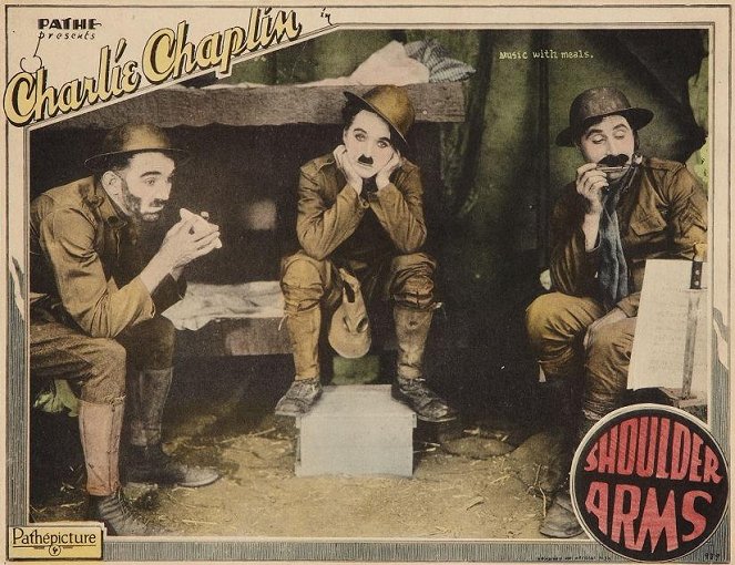 Charlie żołnierzem - Lobby karty - Charlie Chaplin