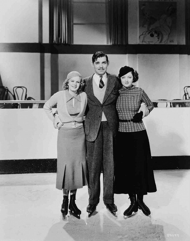 Wife vs. Secretary - Forgatási fotók - Jean Harlow, Clark Gable, Myrna Loy