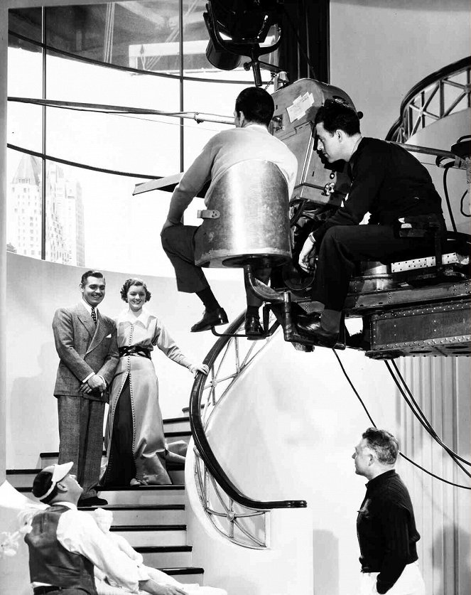 Seine Sekretärin - Dreharbeiten - Clark Gable, Myrna Loy, Clarence Brown