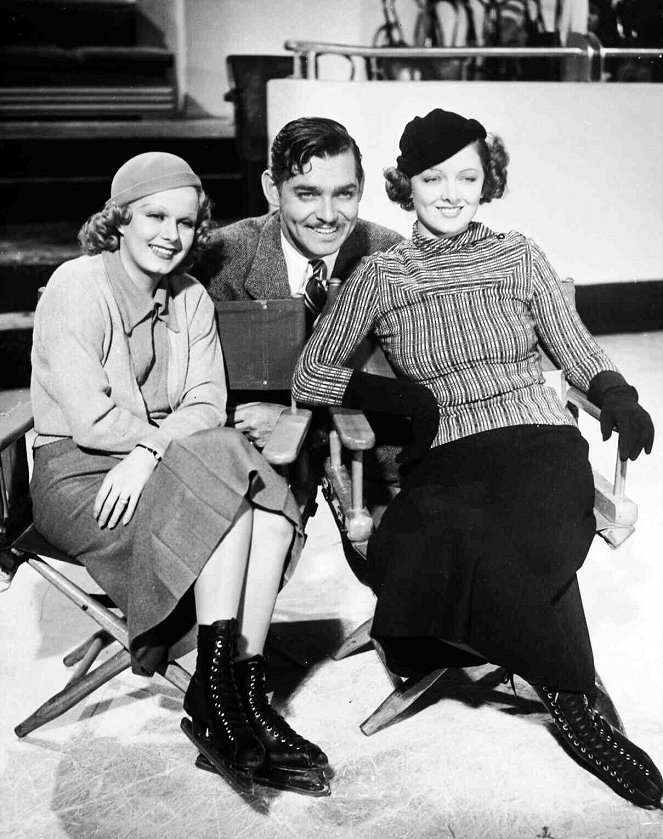 Wife vs. Secretary - Del rodaje - Jean Harlow, Clark Gable, Myrna Loy